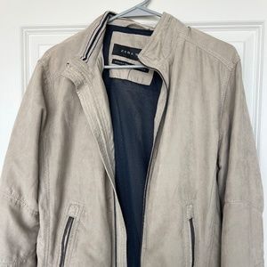 Zara Faux Suede Medium Men's Bomber Jacket